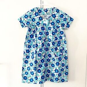 Vintage 60s floral cotton short house dress